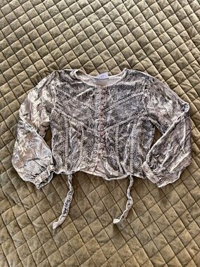 Crushed Velvet Bohemian Blouse